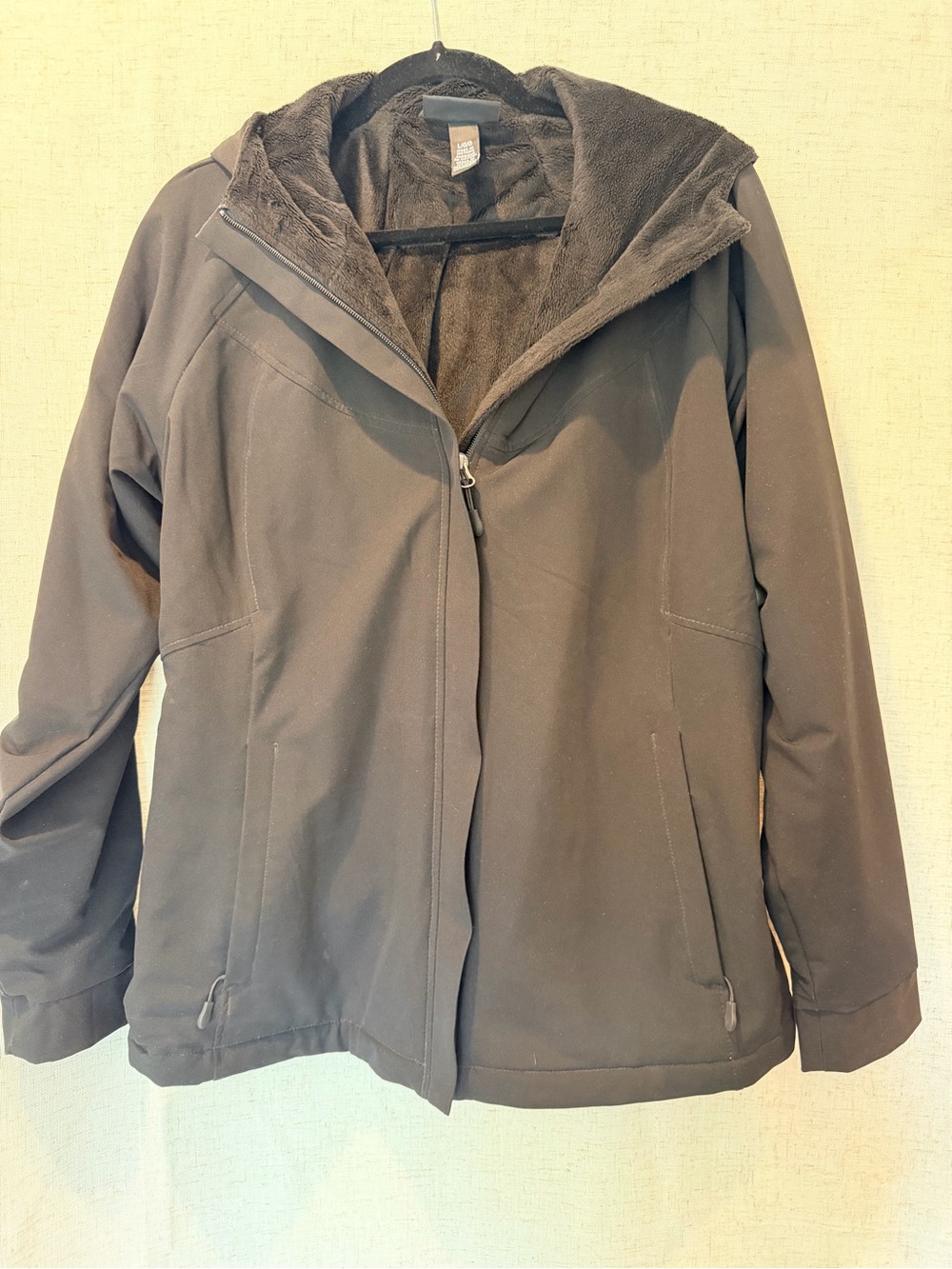 Kirkland Signature Plush Black Teddy Jacket